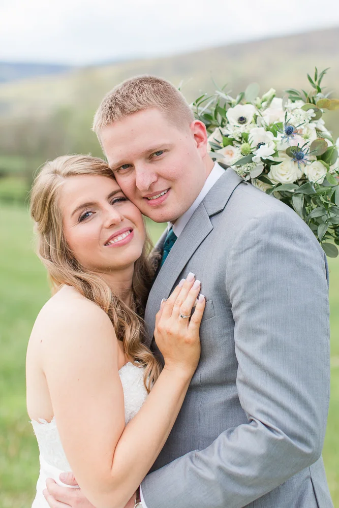 Wedding portraits in Crozet, Virginia | Bridal hair and makeup by Glo-Out Glamour Bar in Charlottesville