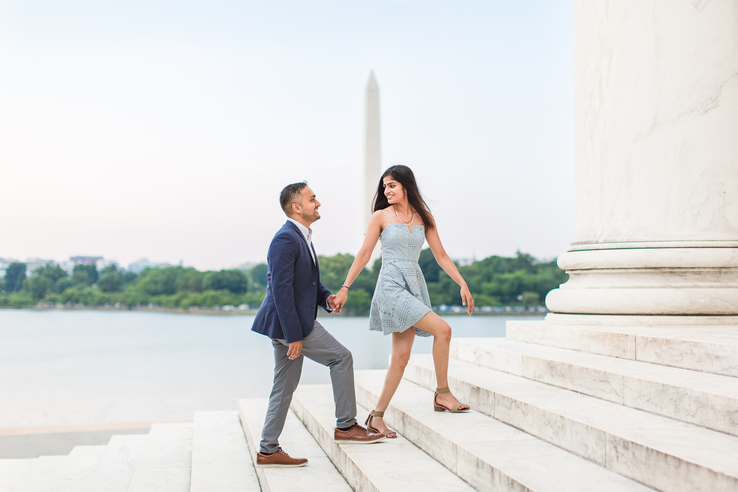 Jefferson Memorial engagement pictures