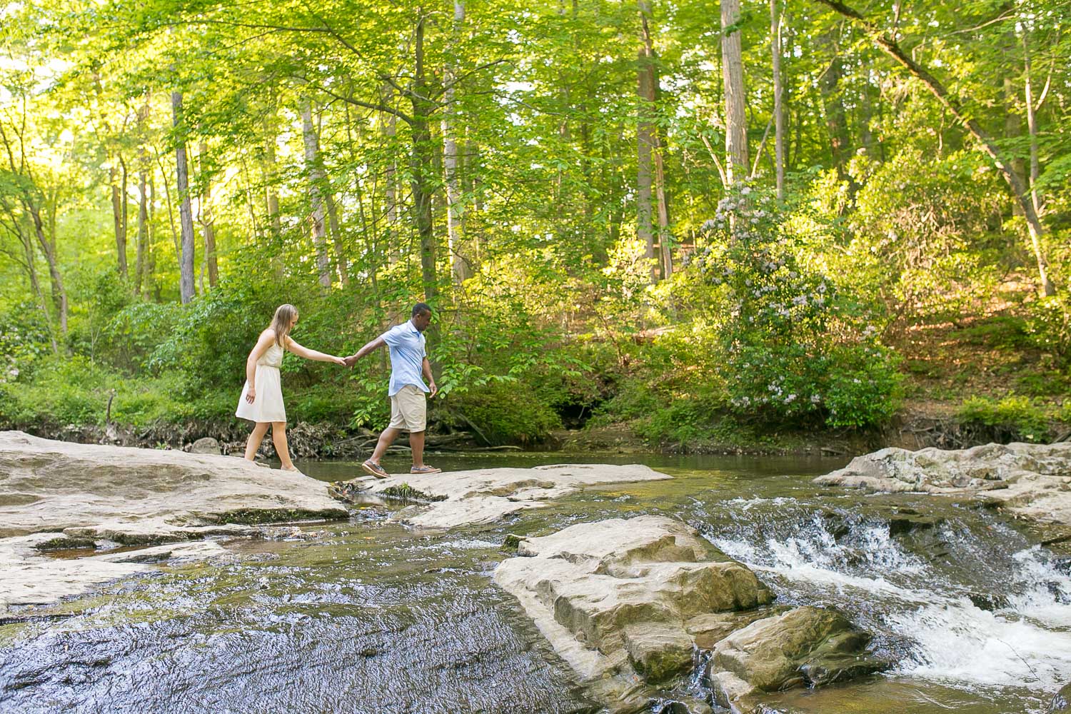 Northern Virginia hiking engagement pictures