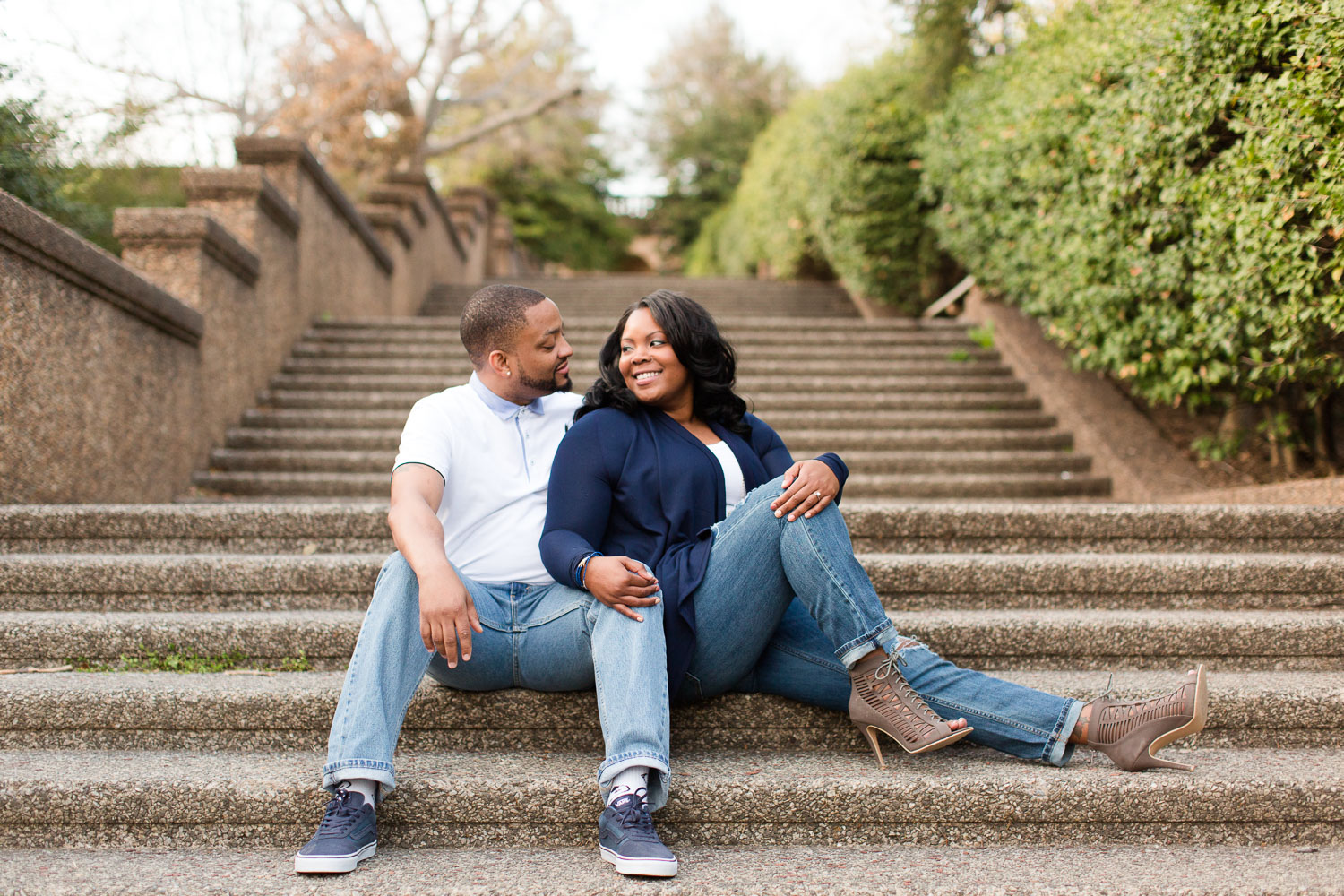 Meridian Hill Park engagement photos