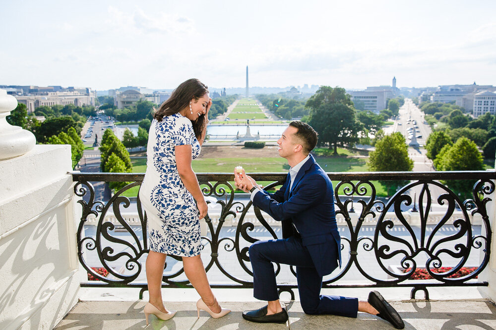 Engagement on the Speaker's Balcony in DC