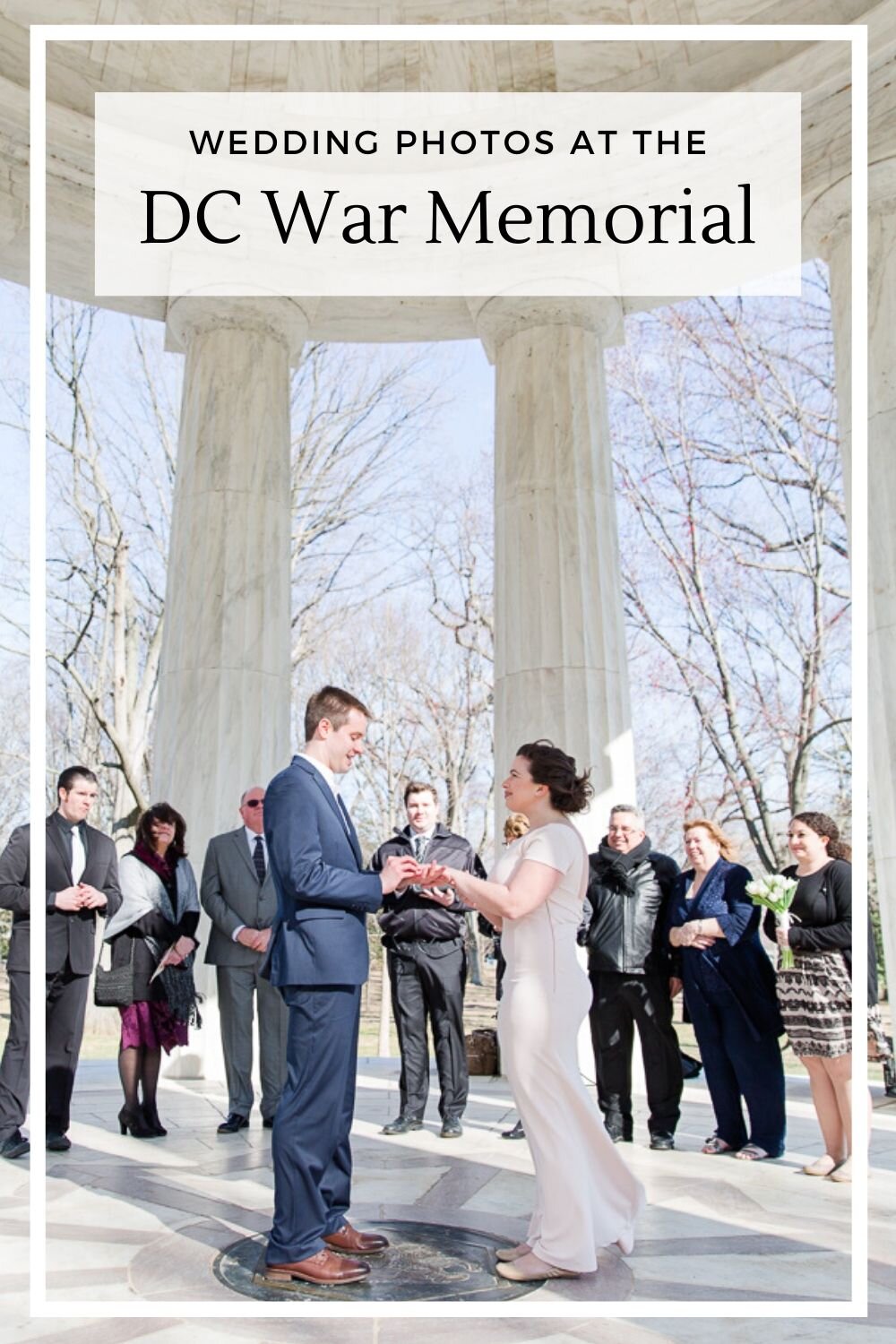 Wedding photos at DC War Memorial
