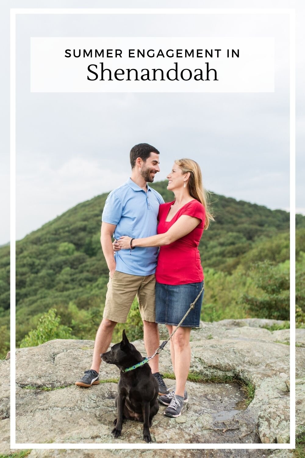 Shenandoah Engagement with Dog