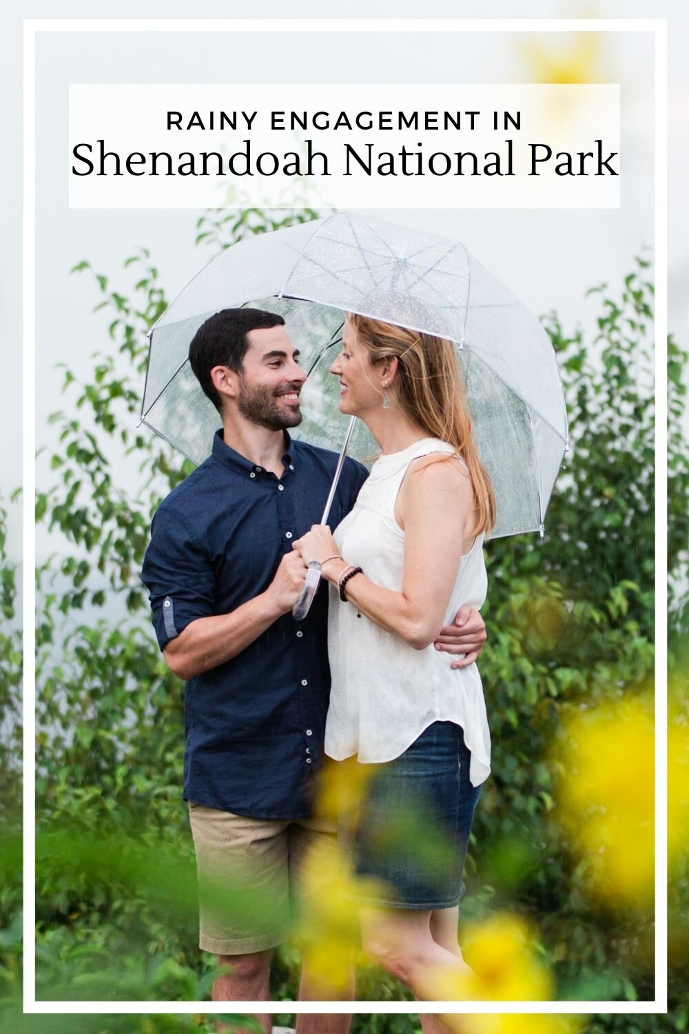 Rainy Shenandoah engagement