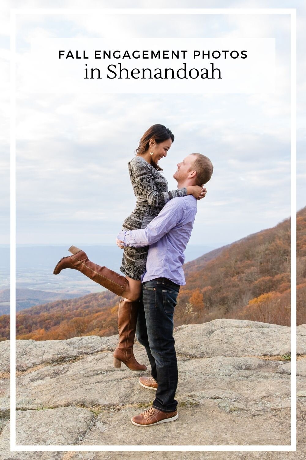 Fall engagement session on Skyline Drive