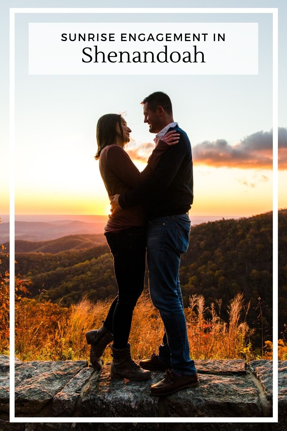 Sunrise Shenandoah engagement pictures