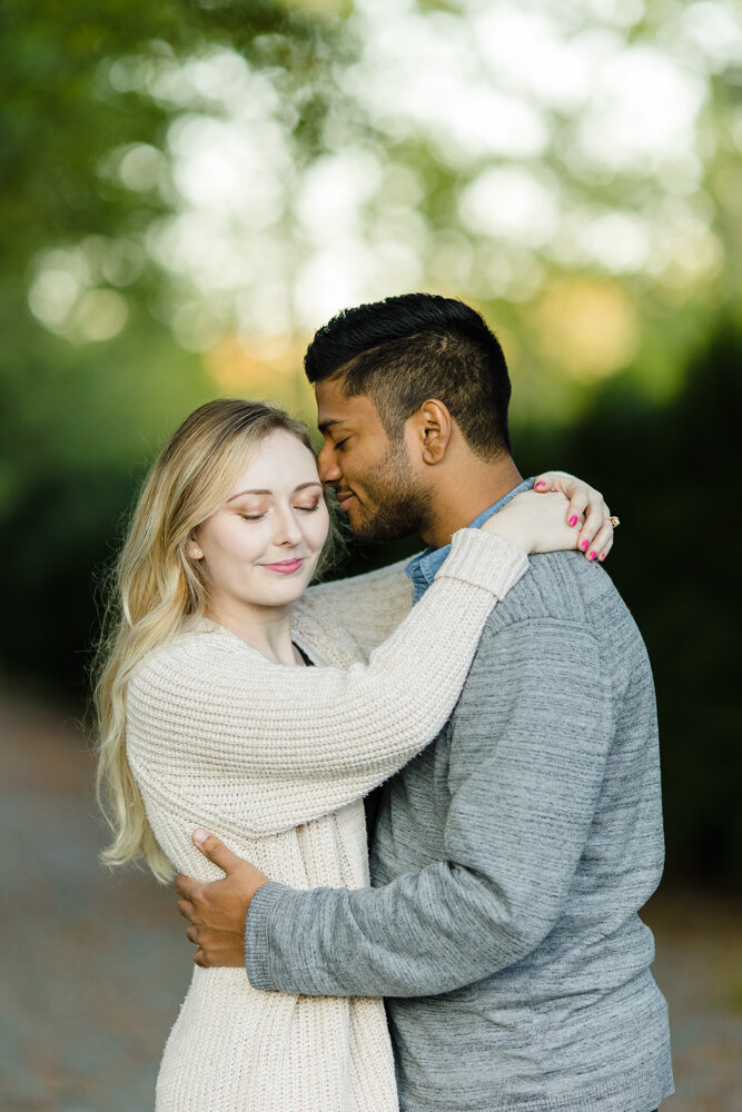 Romantic engagement photo at Morven Park