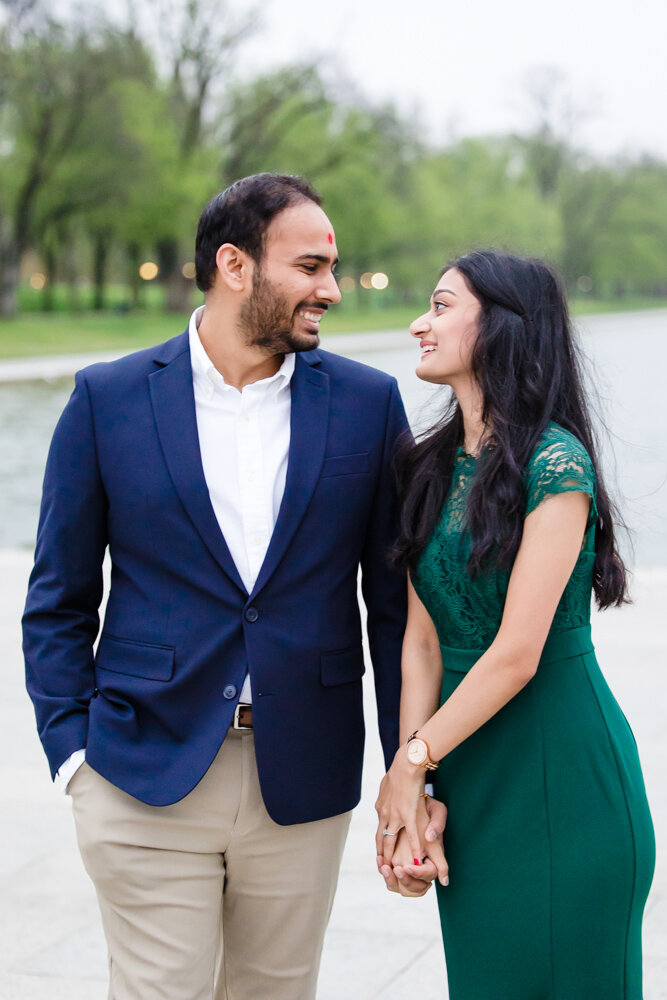 Candid engagement photography in DC