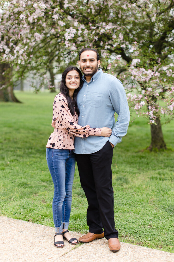 Spring engagement session in DC