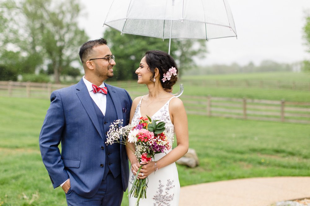 Rainy wedding photos at Shawnee Farms Estate