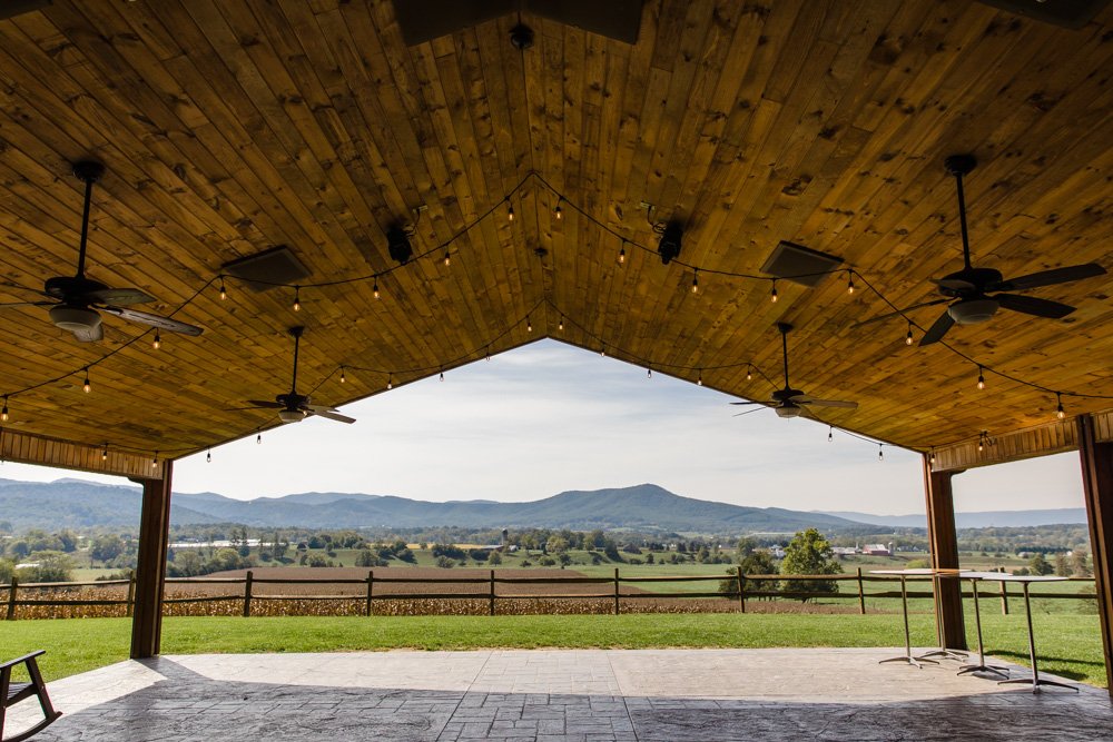 Wedding pavilion at Shenandoah Woods