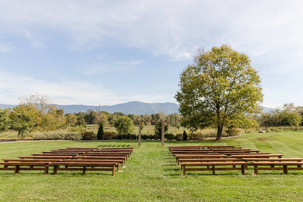 Wedding ceremony site at Stover Hall