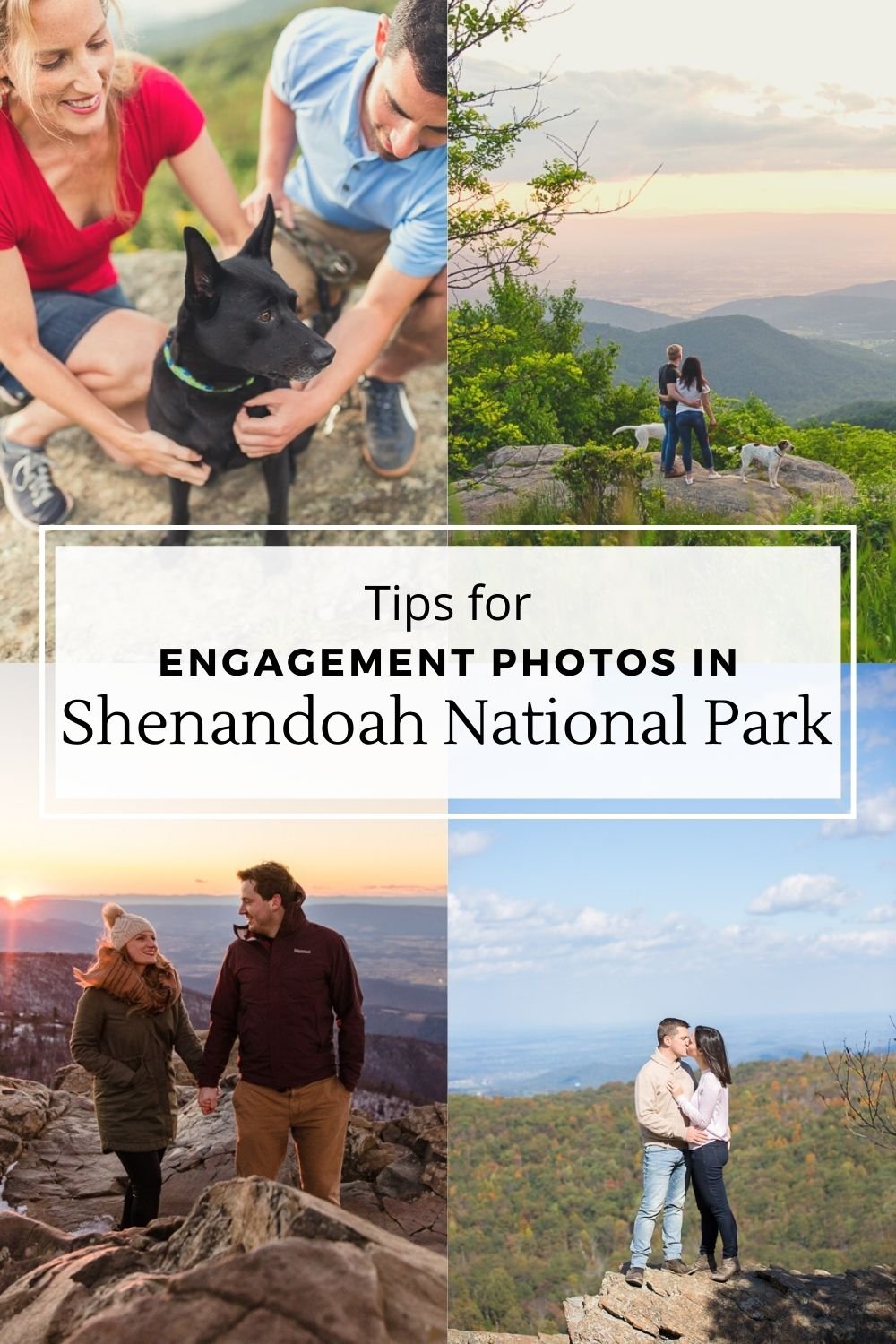 Shenandoah National Park engagement photo tips