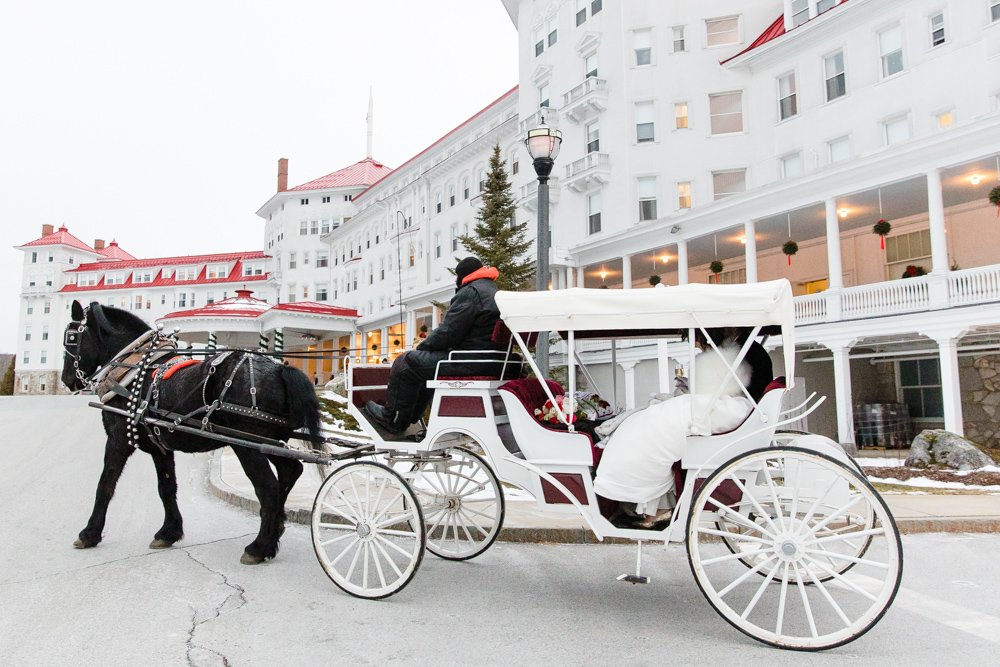 Winter carriage ride at the Omni Mount Washington Resort