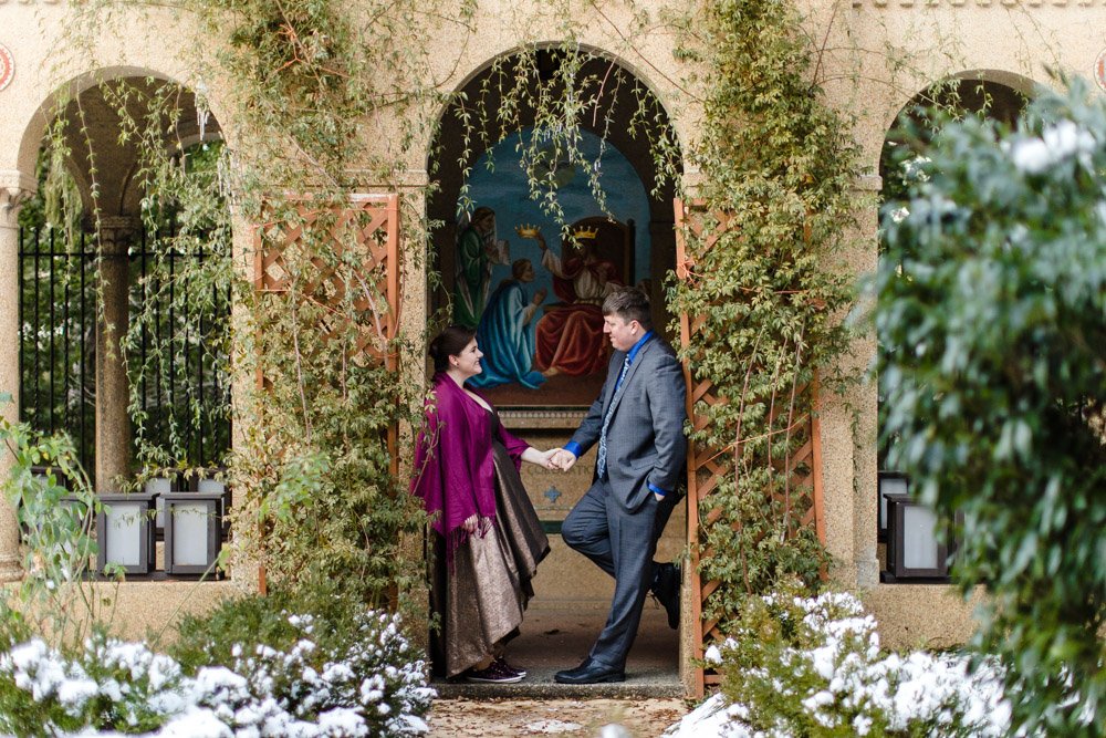 Winter wedding at St. Francis Hall