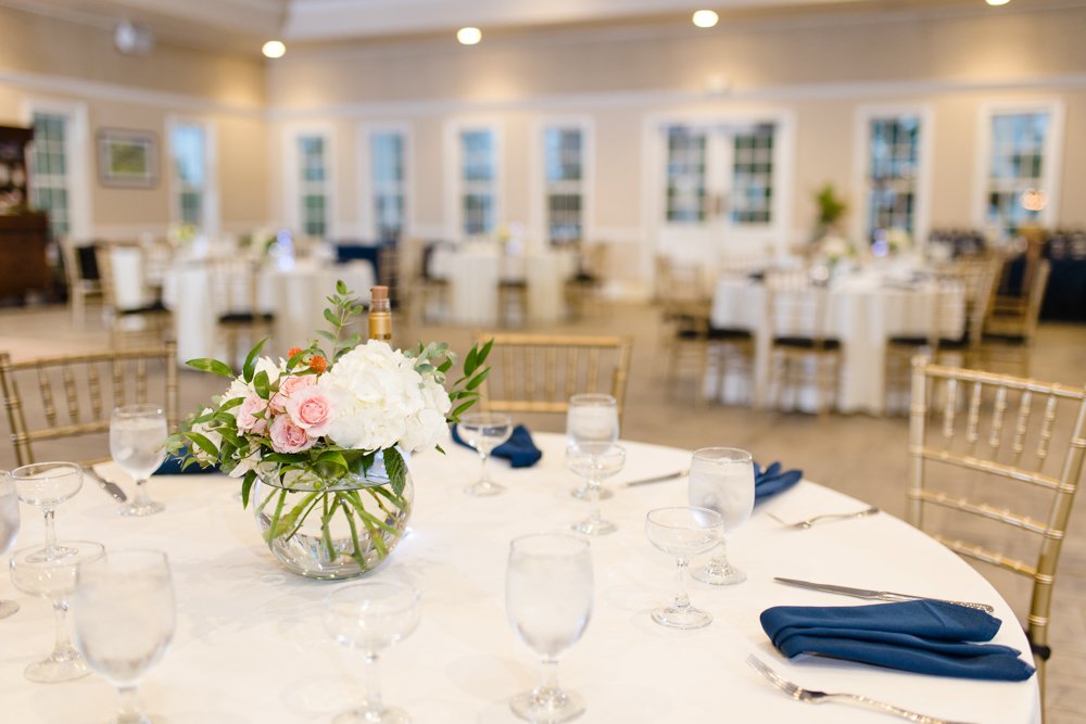 Wedding reception space at Effingham Manor Winery