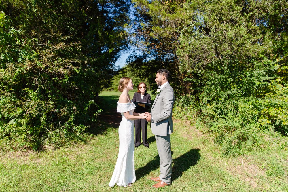 Wedding ceremony venue at Manassas Battlefield