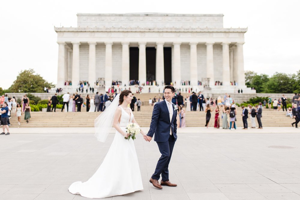 Lincoln Memorial wedding photos