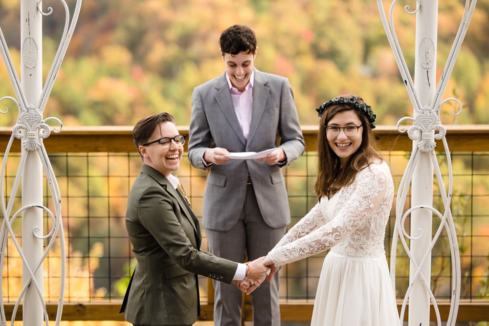 Candid wedding ceremony photography