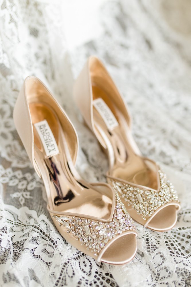 Bridal shoes from Badgley Mischka