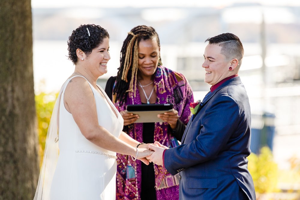 Wedding ceremony with two brides in Northern Virginia