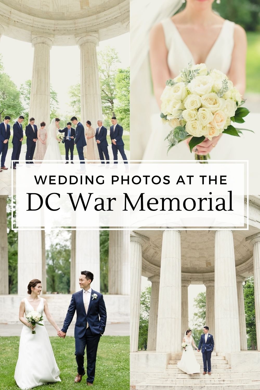 DC War Memorial spring wedding