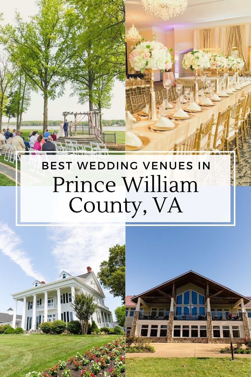 Best wedding venues in Prince William County, VA
