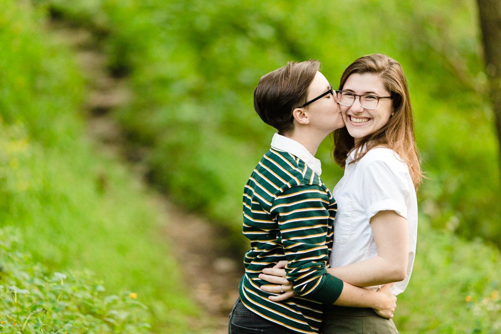 Lesbian engagement photography in Virginia