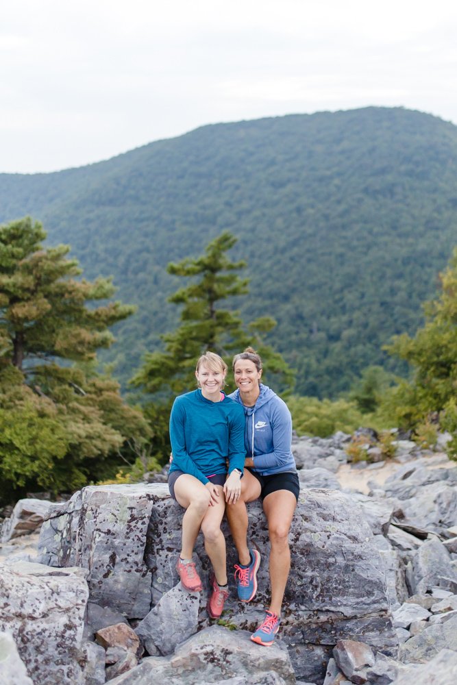 LGBTQ engagement photo in the Blue Ridge Mountains