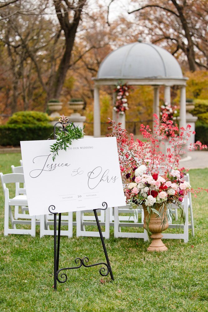 Wedding welcome sign