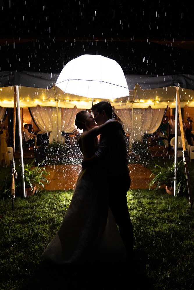 Rainy wedding at the Inn at Little Washington