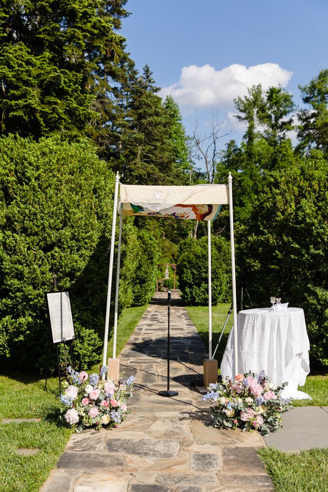 Chuppah with spring flowers