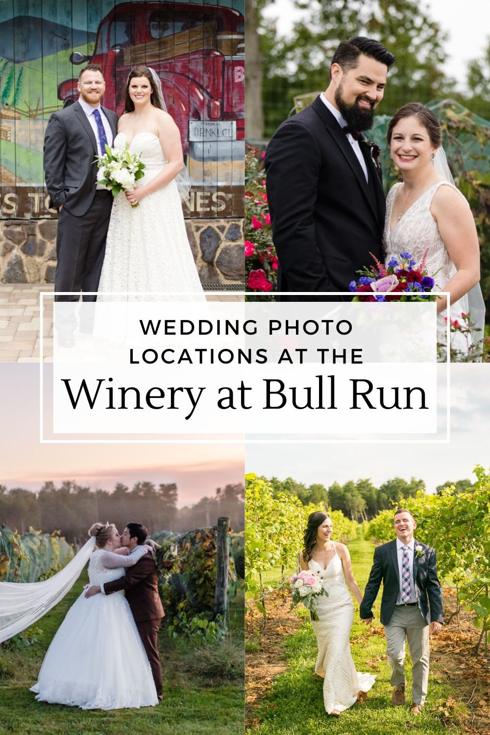 Where to take Winery at Bull Run wedding photos