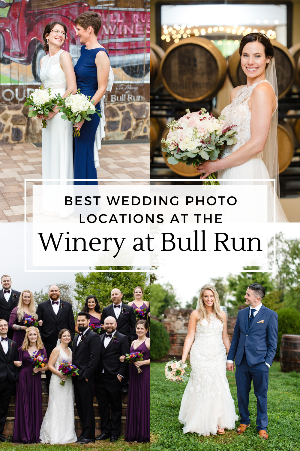 Best wedding photo locations at Winery at Bull Run