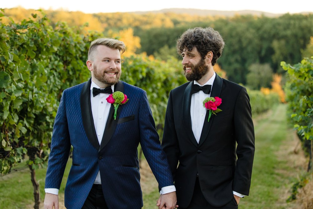  LGBTQ wedding portraits in Loudoun County at Cana Vineyards 