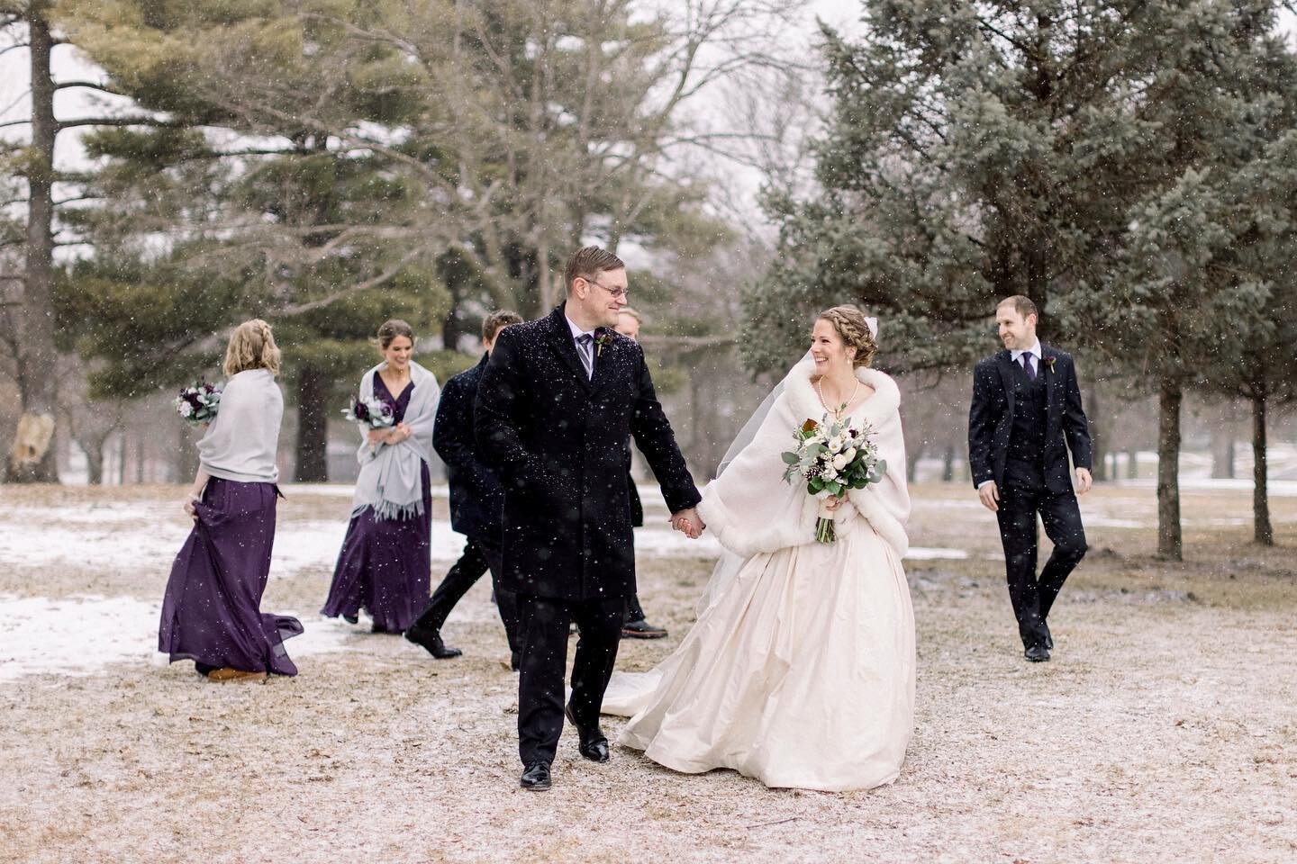 Throwback to a few weeks ago, and a perfectly snowy winter wedding for Genevieve and Zach! There were many things I appreciated about them, like that they always put their friends and family first, the kindness they showed to everyone around them, th