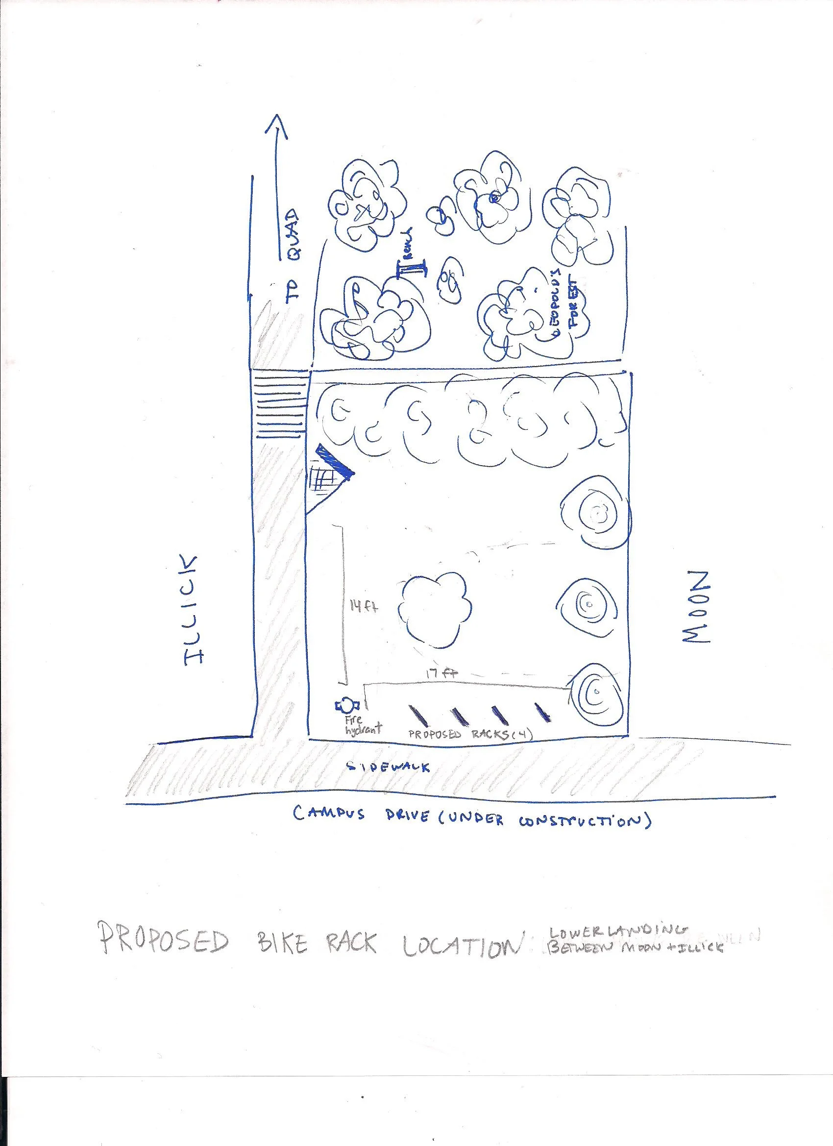Site plan by Meghan Holtan