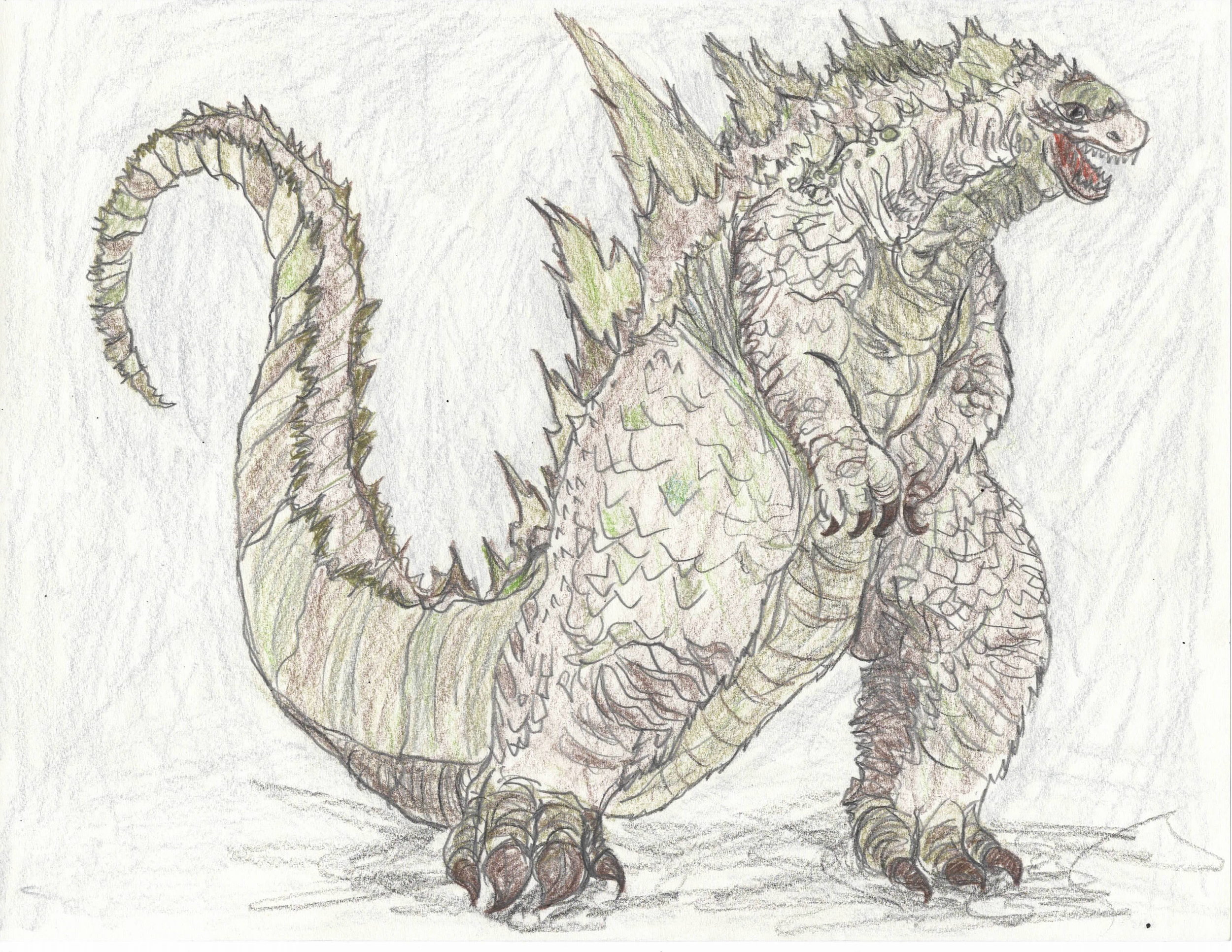 Godzilla drawing