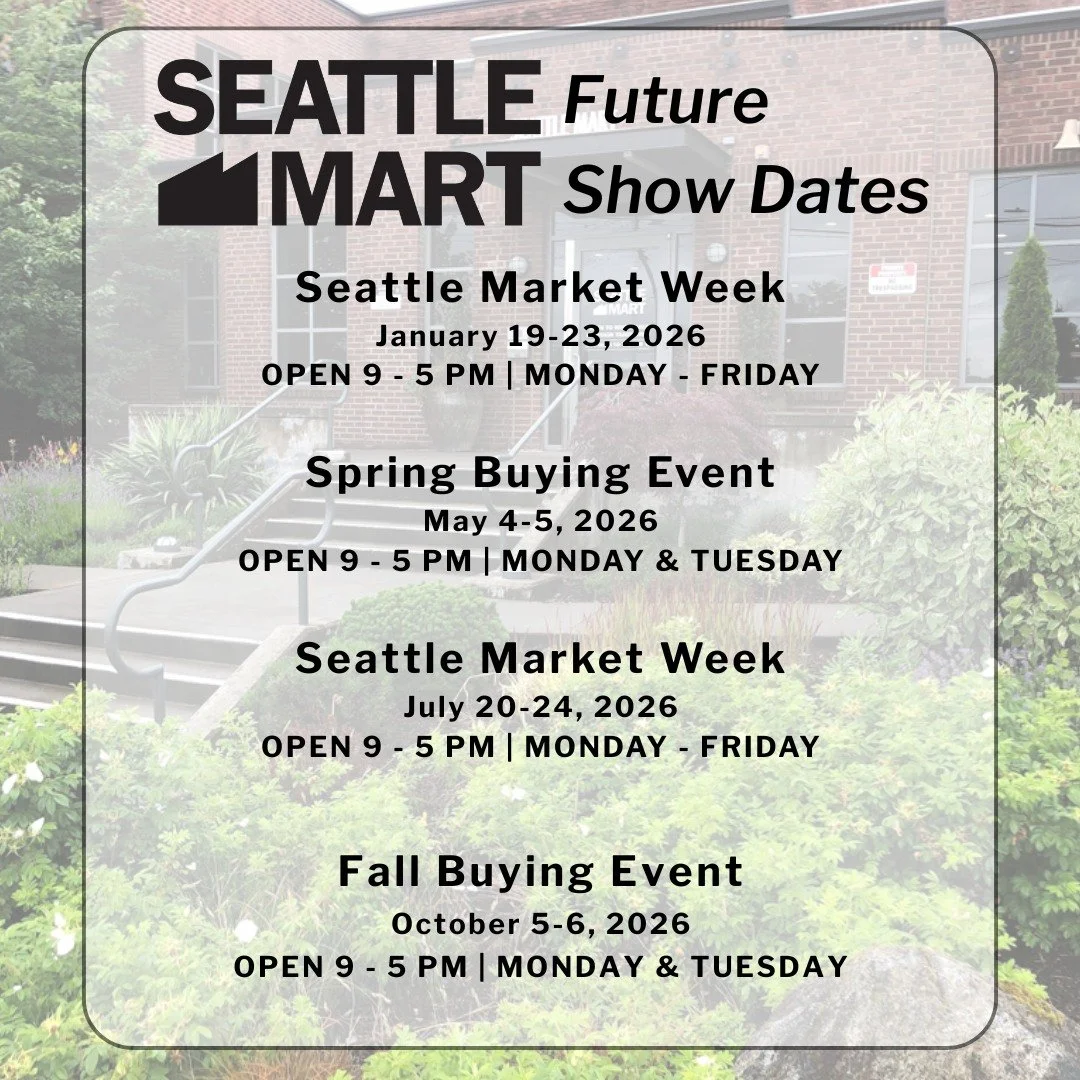 Big things are coming to Seattle Mart in 2026!
From Market Weeks to special buying events, we can&rsquo;t wait to welcome you back for another year of connection, creativity, and great finds.

🗓️ View all 2026 show dates and register now at www.seat