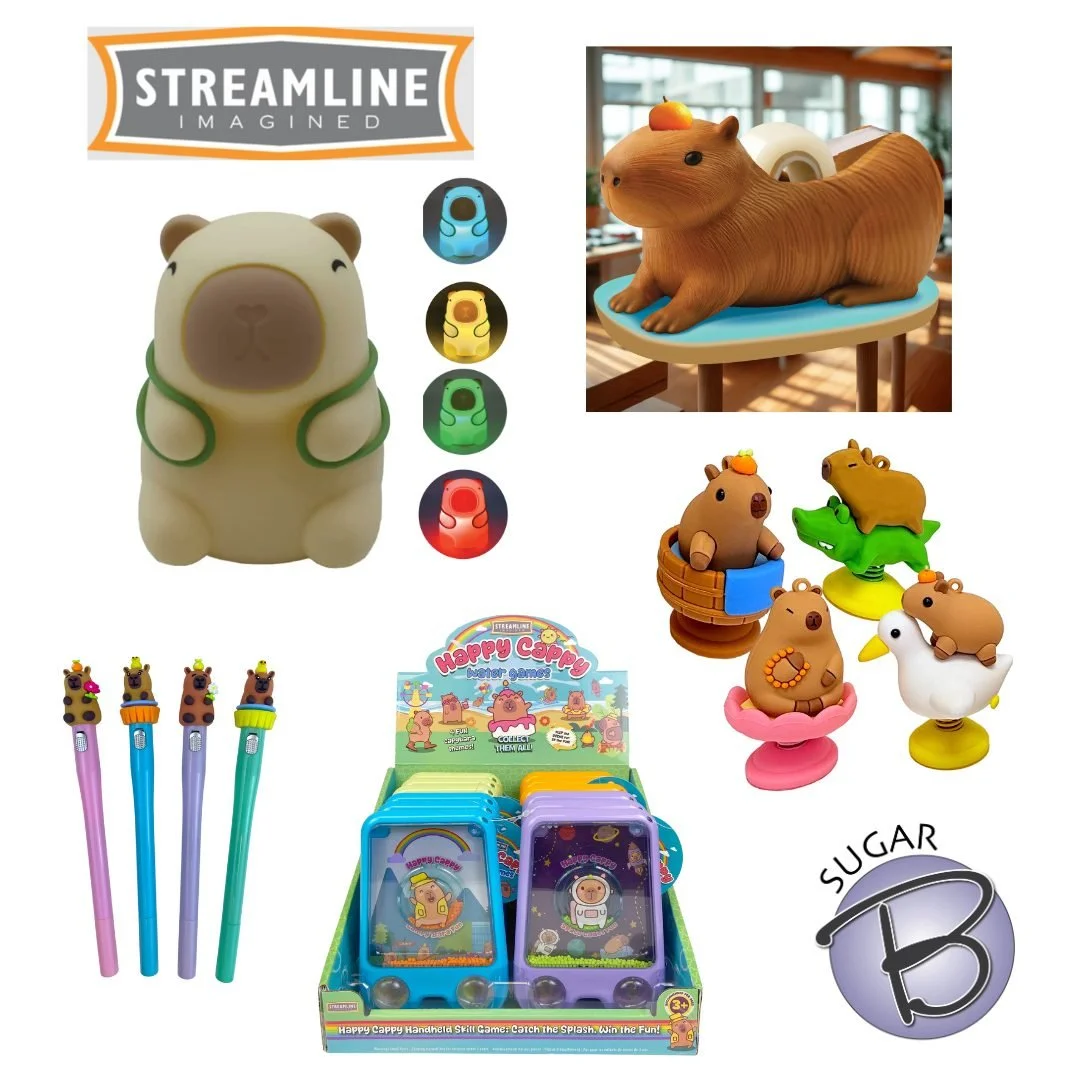 @sugarbsales is your Capybara HQ with @streamlinenyc.
Capybaras are trending, unbothered, and somehow the main chatacter every time.
All the capy cuteness you could want will be on display Jan 19 - 23 at Seattle Market Week!