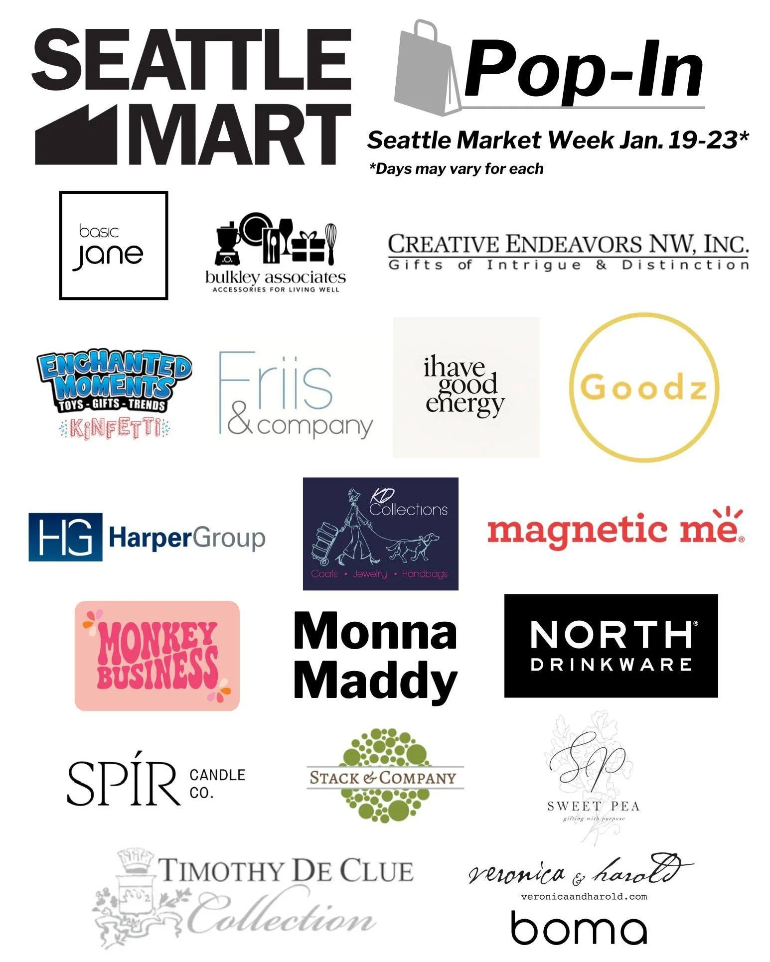 🌟 Day 3 of Seattle Market Week 🌟
If you haven&rsquo;t yet, now&rsquo;s the time to explore our Pop-In Vendors. Alongside our permanent showrooms, Pop-Ins bring fresh, on-trend finds, new brands, and unexpected discoveries you won&rsquo;t want to mi
