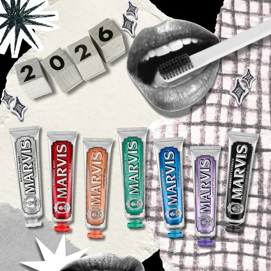 Toothpaste&hellip; but make it fashion. 🪥✨

If there&rsquo;s a must-have hygiene upgrade for 2026, it&rsquo;s @marvis_usa . Bold flavors, iconic packaging, and an elevated twist on everyday essentials&mdash;because even fresh breath deserves great d