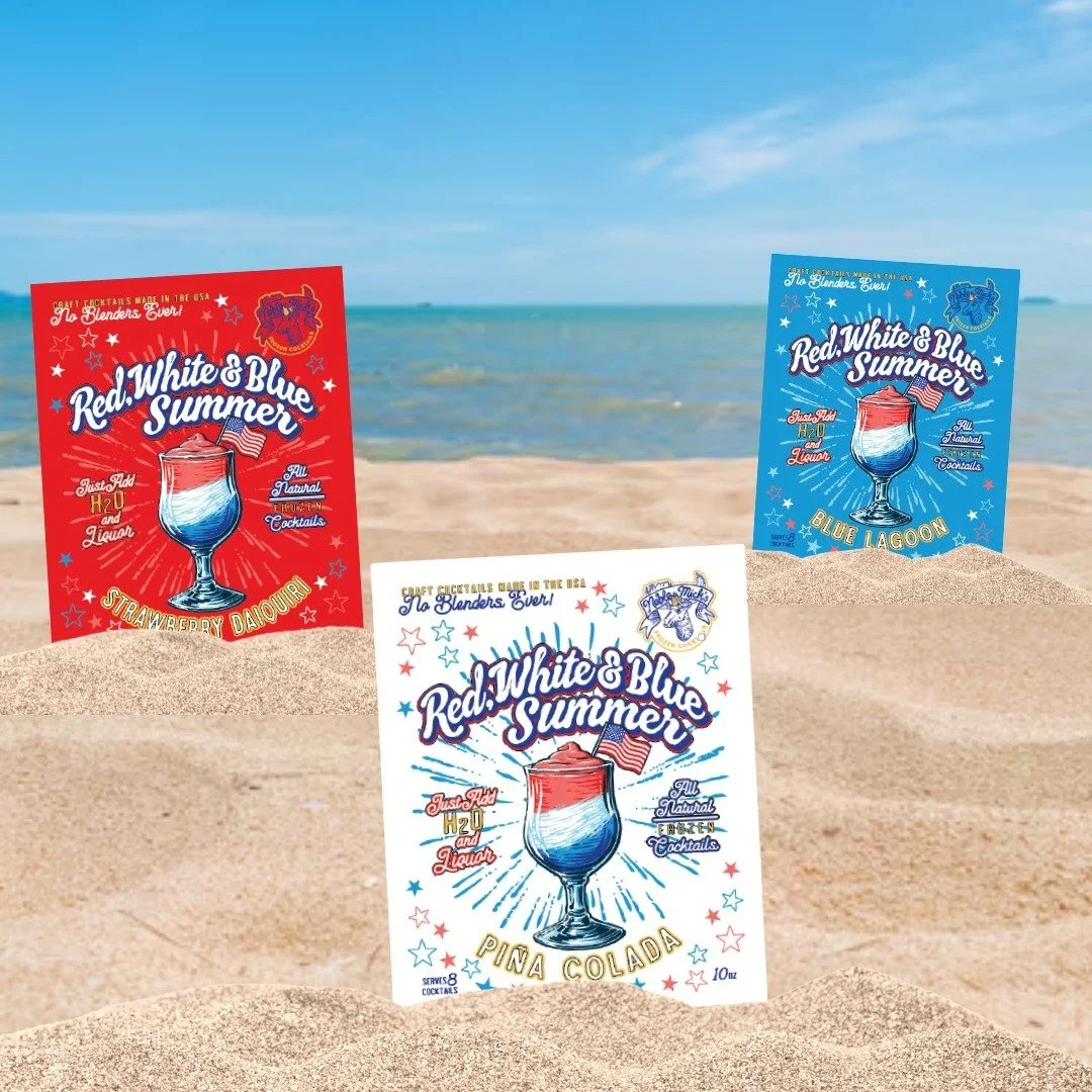 Summer&rsquo;s calling&mdash;and it wants a cocktail 🍹 
Shake things up with Noble Mick&rsquo;s Red, White &amp; Blue drinks! 

 
Visit the @fine_lines_showroom  during Spring Market (May 4 &amp; 5) to sample from our slushy machine ❄️ 

 
Or stop b