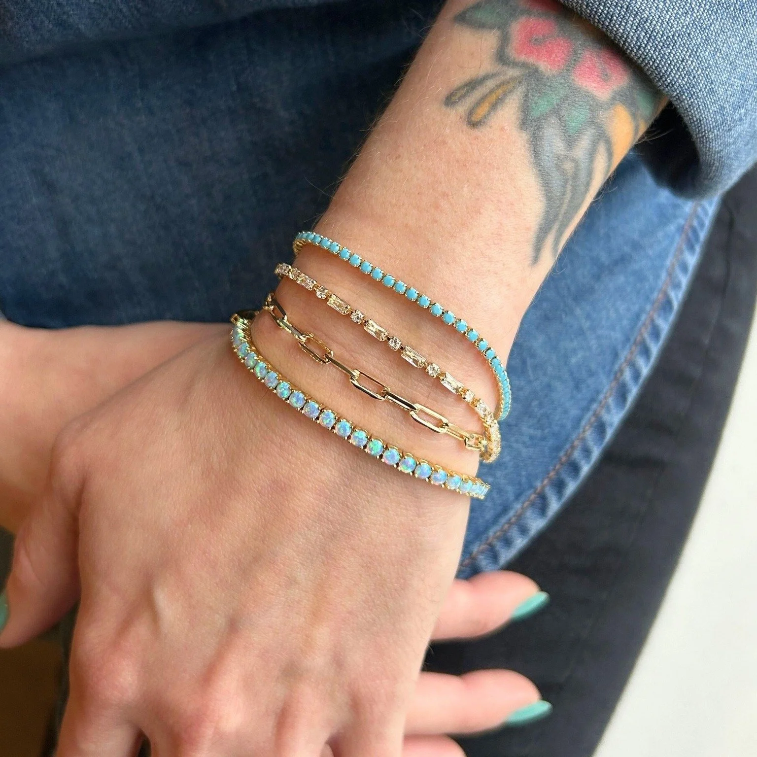 ✨ Stack Your Shine ✨
Tennis bracelets, but make it your way&mdash;mixed metals, colorful stones, and layered textures that turn a classic into a statement. The more you stack, the better.
Find your perfect mix at @somethingsilver , Showroom 204.
📅 S