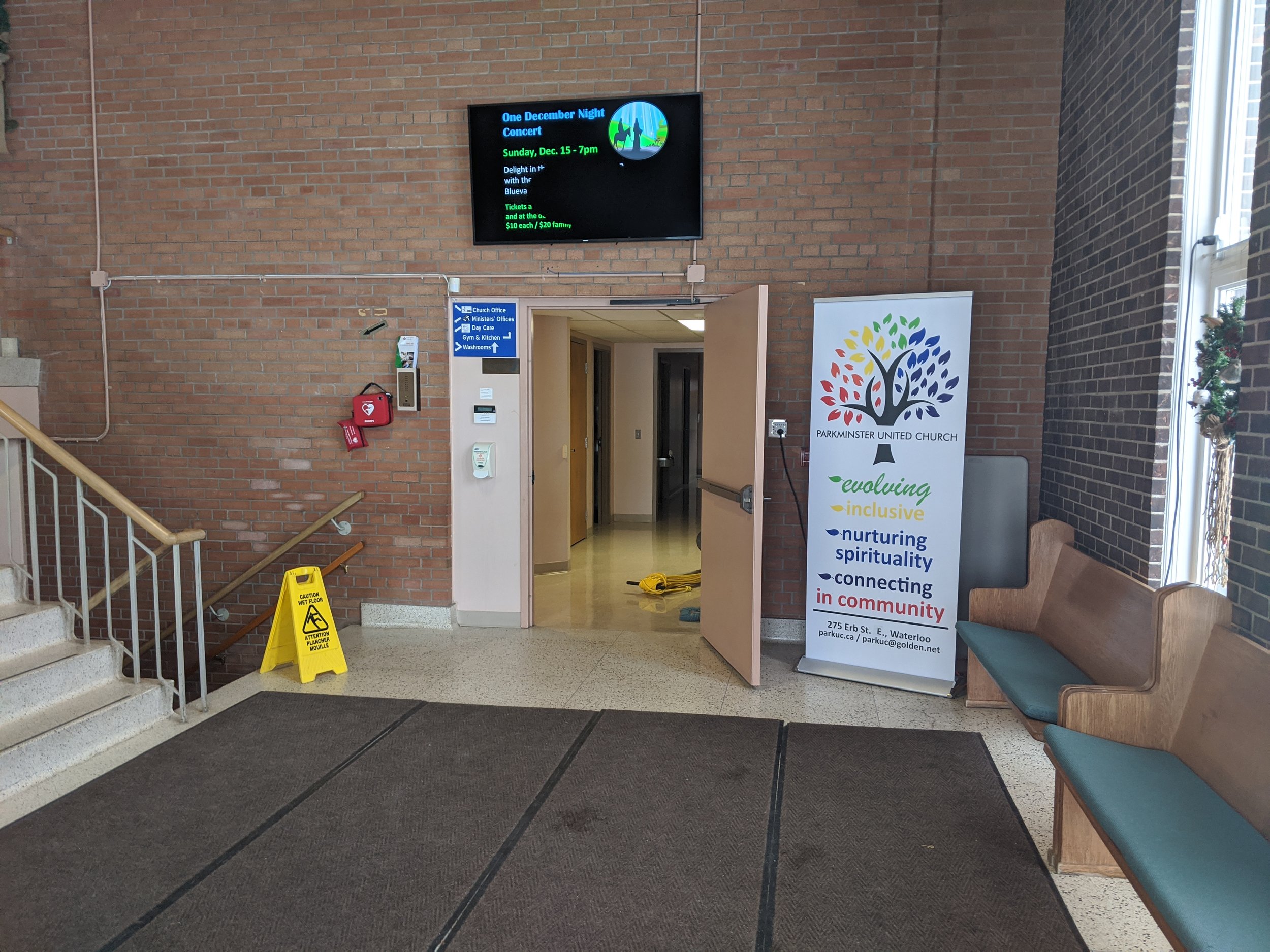 A large welcoming foyer space.