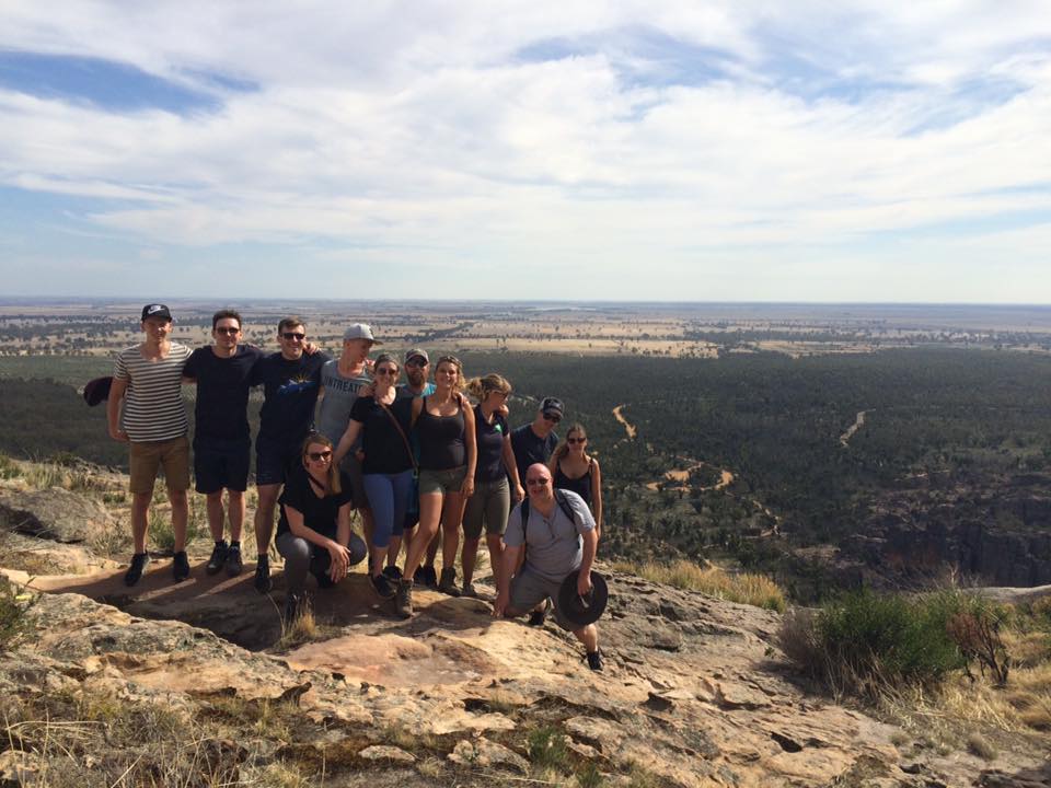 Our group at the top of the mountain.