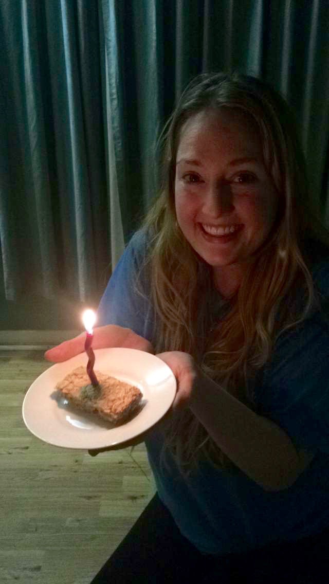 My midnight birthday party.