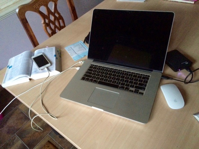 The typical work station for a freelancer..