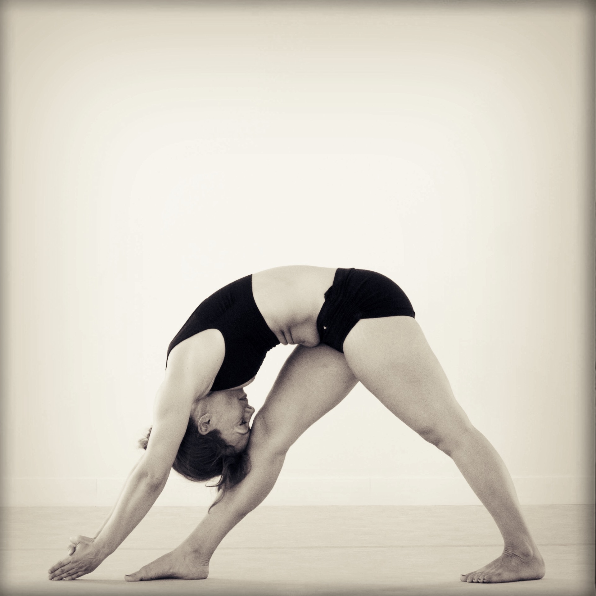 Standing Separate Leg Stretching Pose  #DandayamanaBibhaktapadaPaschimottanasana | Standing Separate Leg  Stretching Pose: Dandayamana Bibhaktapada Paschimottanasana Great posture  for thighs hips and lower back, but it also gives so... | By PURE Yoga