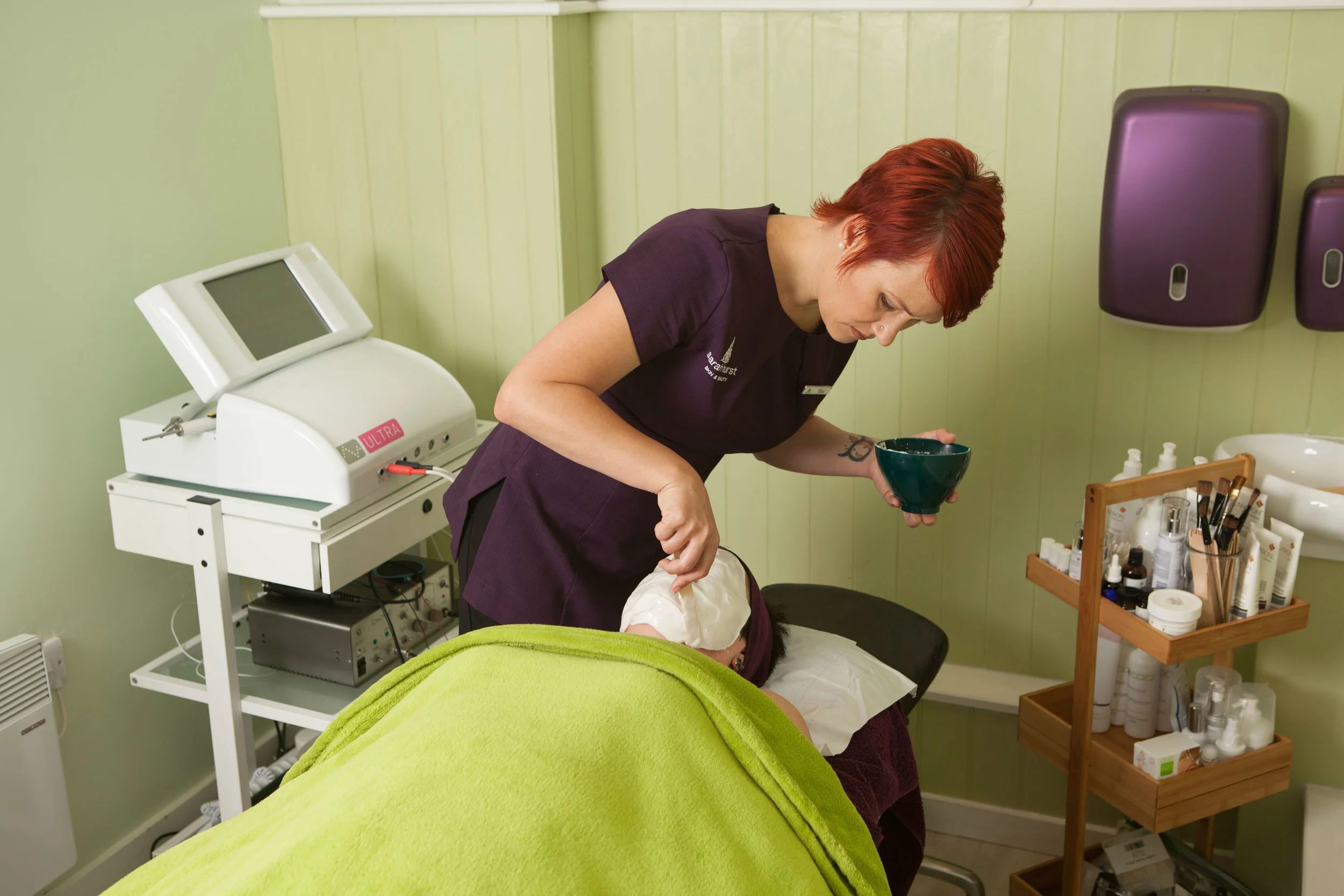 One of our Clients having an Environ Facial